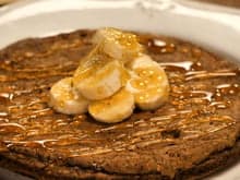 Smoothie de banana com pasta de amendoim